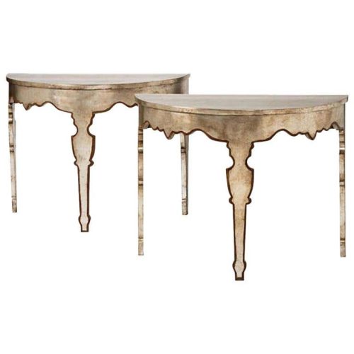 Italian Console in Silver Leaf | Official Tara Shaw