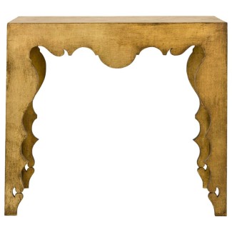 Rococo Console Table in Gold Leaf - Custom Furniture - New Orleans