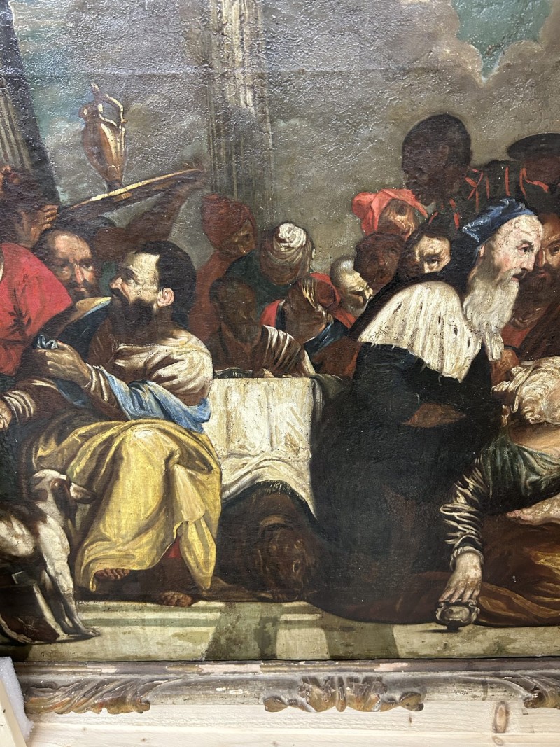 18th Century Italian Painting "Feast in the House of Simon the Pharisee" - After the Work of Paolo Veronese - Image 5