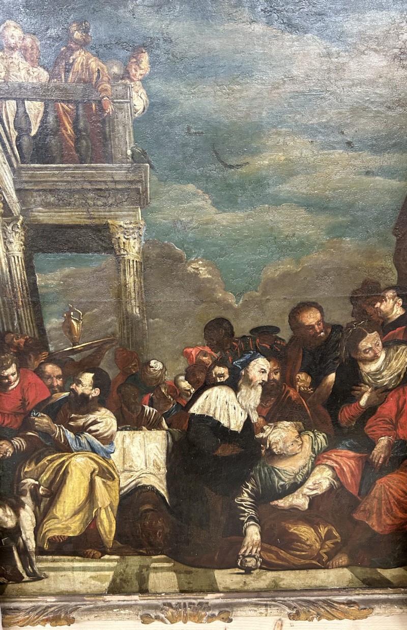 18th Century Italian Painting "Feast in the House of Simon the Pharisee" - After the Work of Paolo Veronese - Image 2