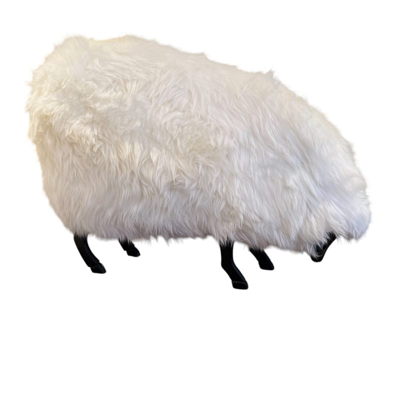 Maison Sheep Ottoman - White - Image 4