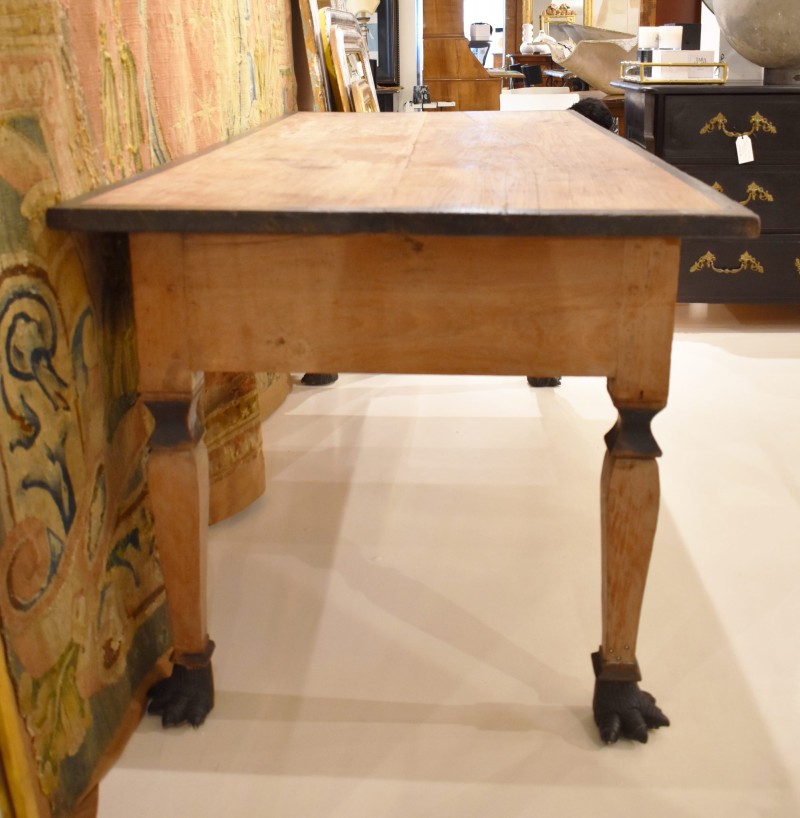 19c Florence Desk with Black Claw Feet - Image 2