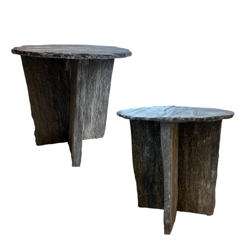 French Slate Side Tables (priced individually - 2 available)