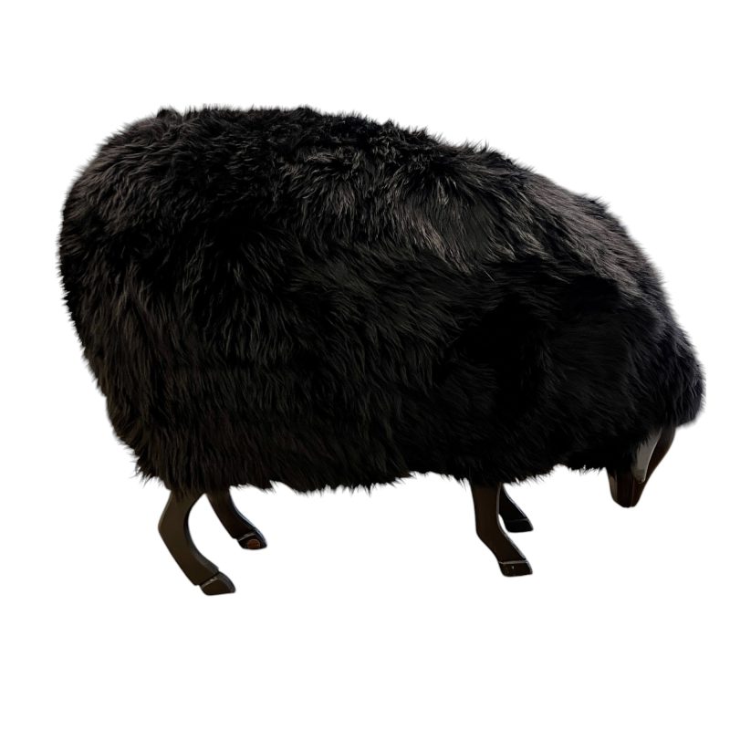 Maison Sheep Ottoman - Black - Image 3