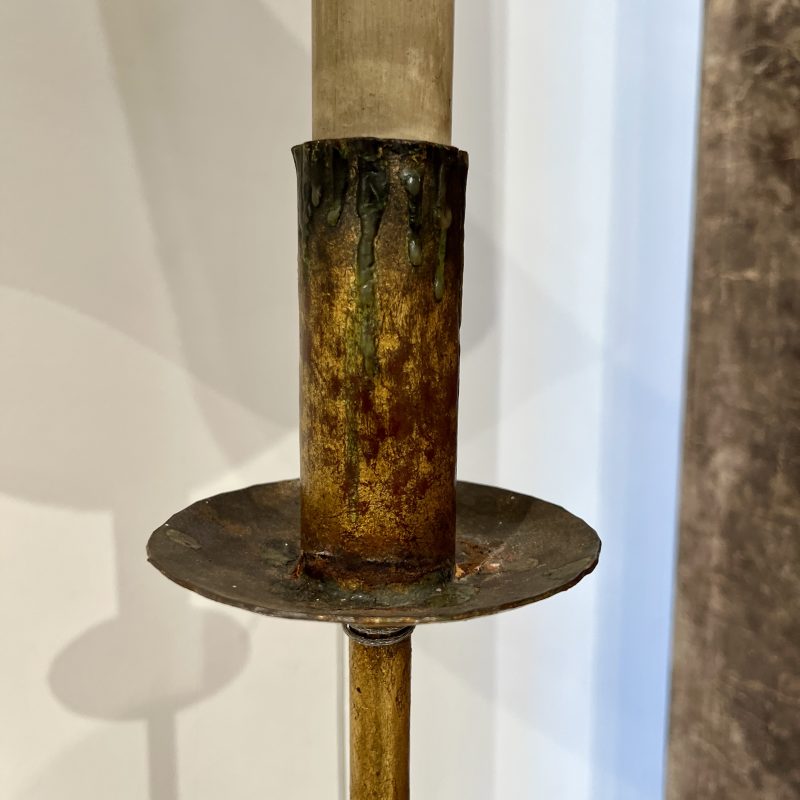 Spanish Gilded Iron Floor Lamp - Image 2