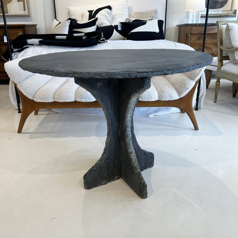 French Slate Round Table - Image 2