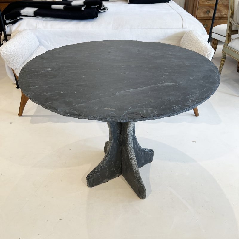 French Slate Round Table - Image 3