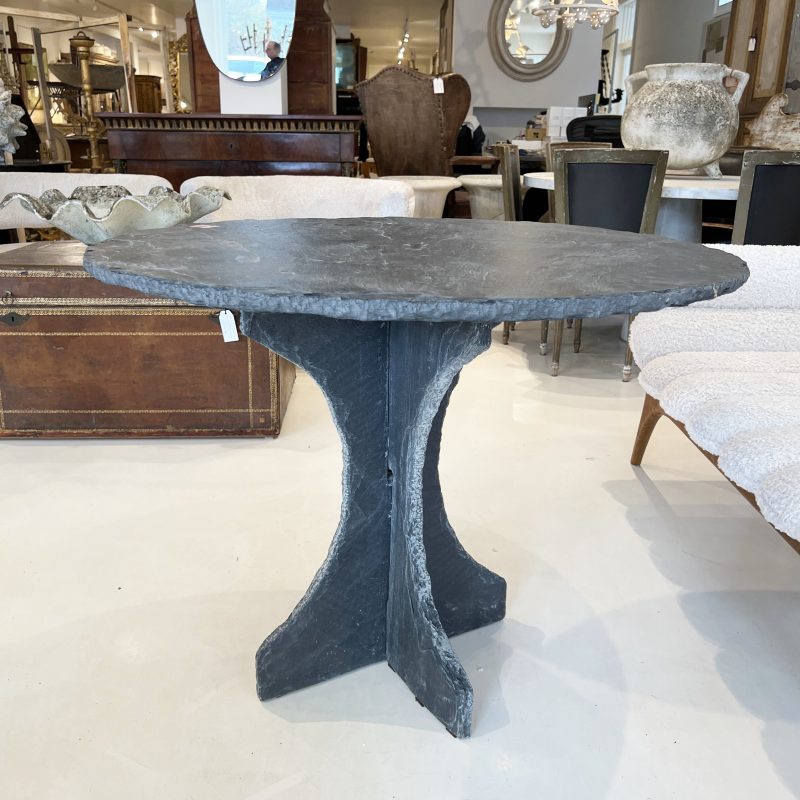 French Slate Round Table - Image 4