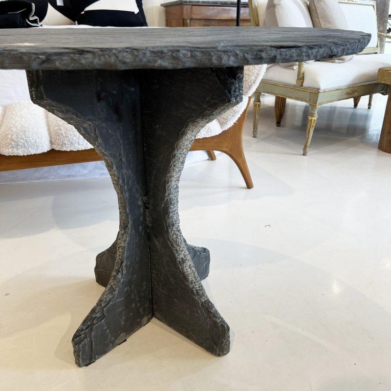 French Slate Round Table - Image 6