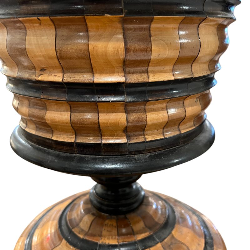 Dutch 19th Century Wooden Marquetry Bucket - Image 3