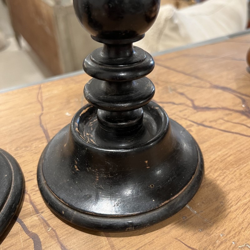 Napoleon III Black Candlesticks - Image 3