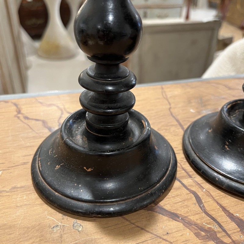 Napoleon III Black Candlesticks - Image 5