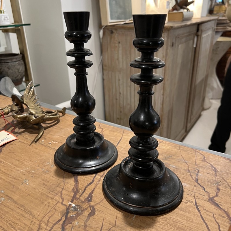 Napoleon III Black Candlesticks - Image 6