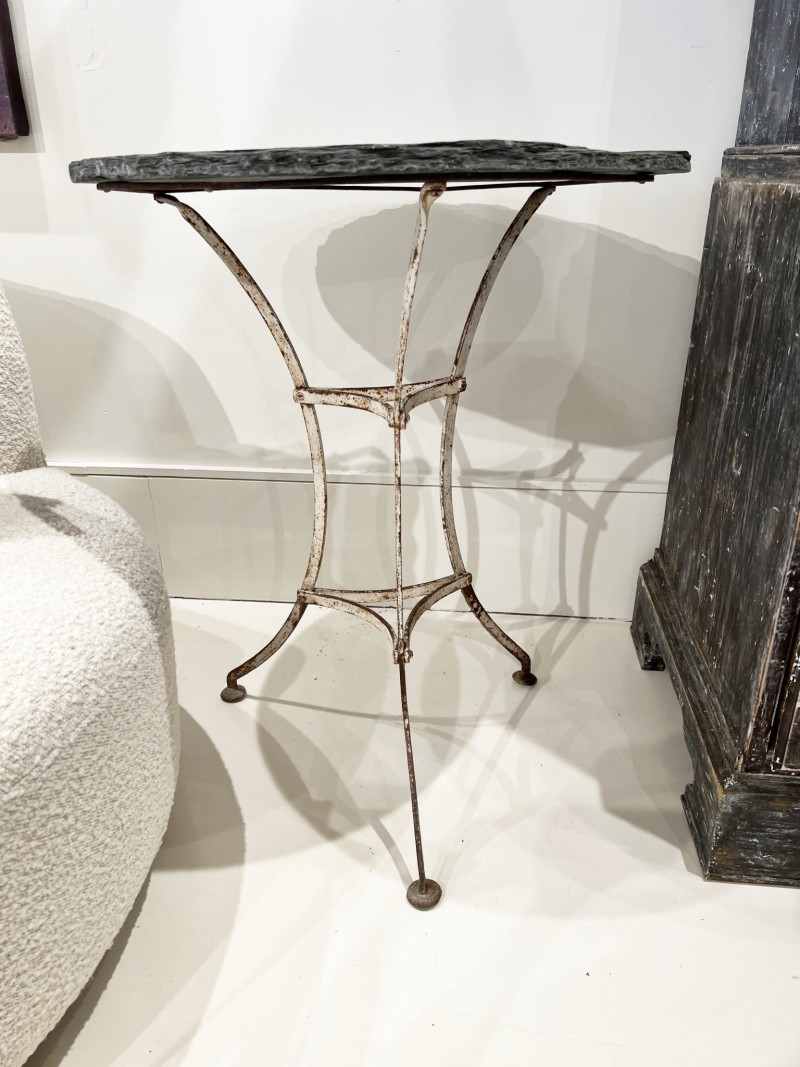 19th Century Iron Table with Top - Image 3