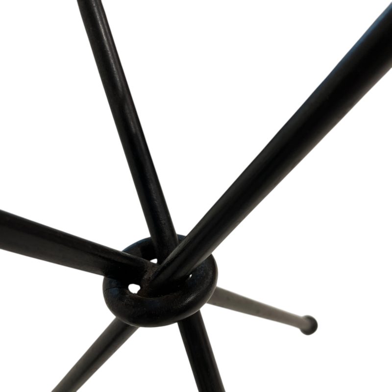 Mid-Century Tabouret in Iron with Swan Detail - Image 5