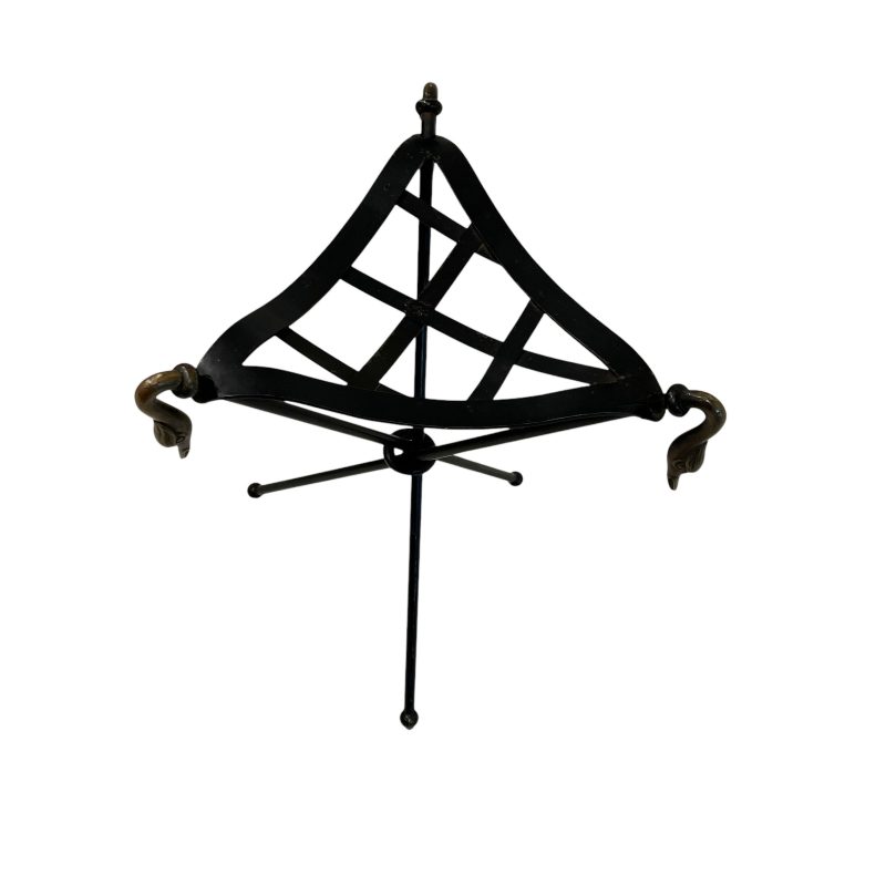 Mid-Century Tabouret in Iron with Swan Detail - Image 2