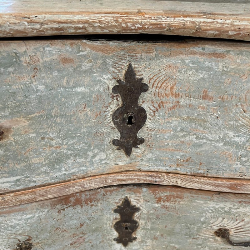 18th Century German Painted Serpentine Chest - Image 2