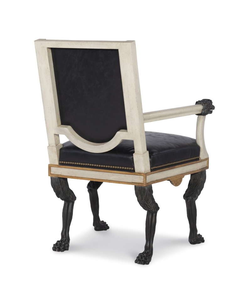 Robért Arm Chair - Aged White, Gold & Noir - Image 3