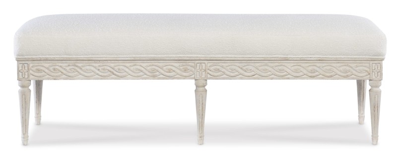 Celine Bench - Swedish Scraped White - Image 2