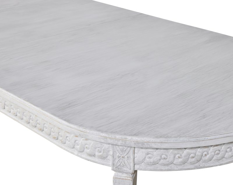 Lutetia Swedish Dining Table - Swedish Rubbed White - Image 5