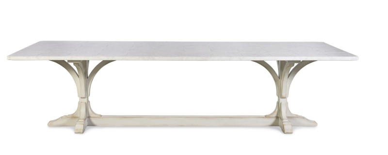 Lucca II 120" Dining Table - Stone Top - Image 2