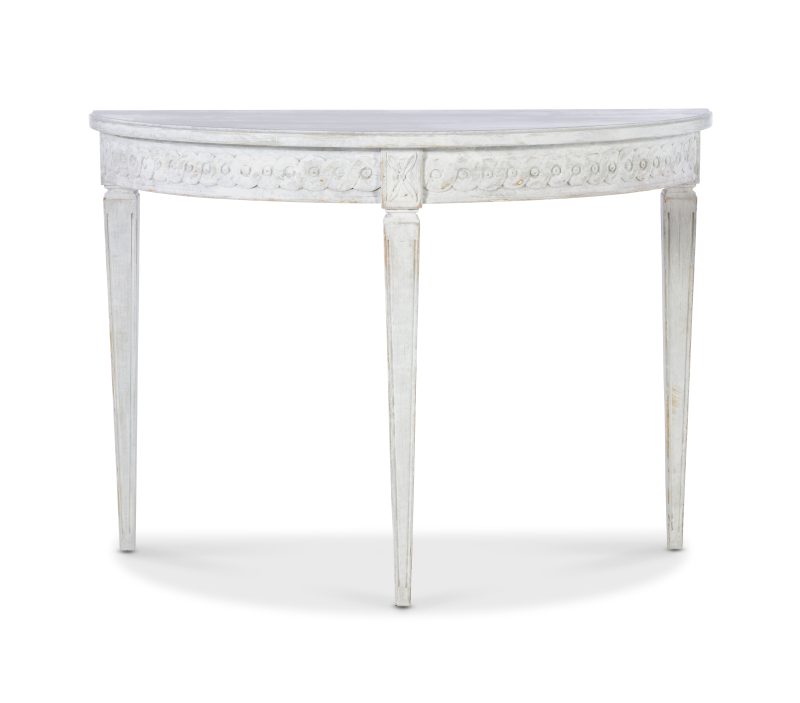 Petite Lutetia Console Table - Swedish Rubbed White - Image 2