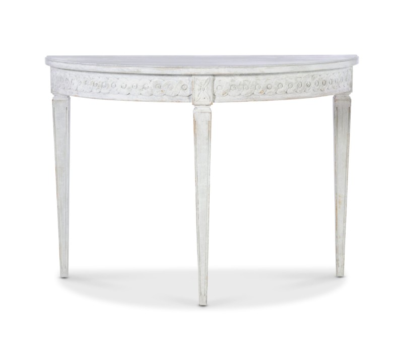 Petite Lutetia Console Table - Swedish Rubbed White - Image 2