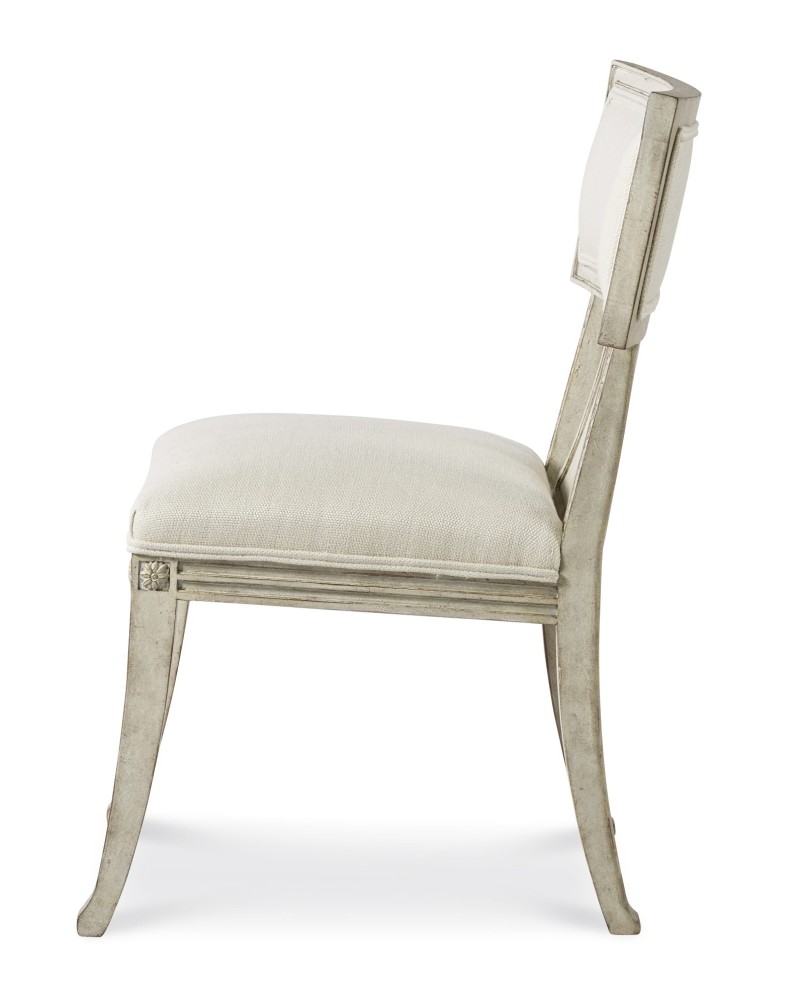 Von Swedish Carved Dining Chair - Swedish Scraped White - Image 2