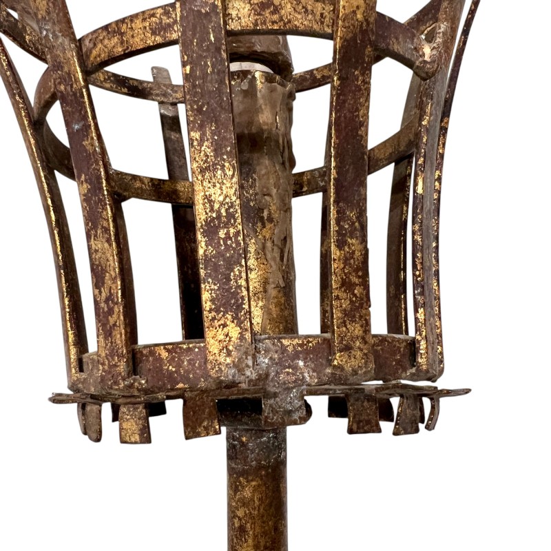 20th Century Italian Large Iron Sconces (2 pair available) - Image 9