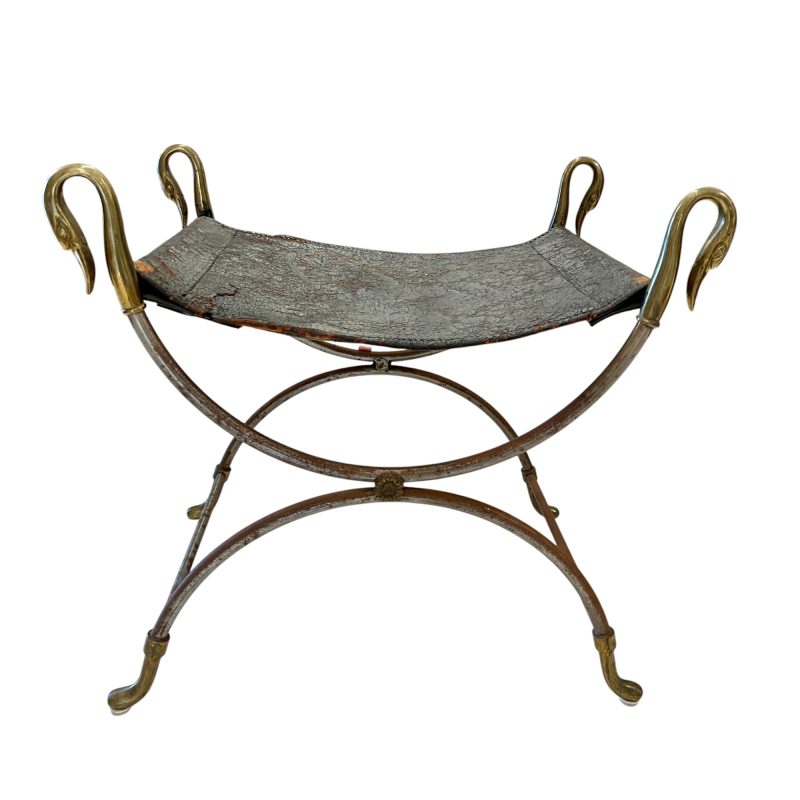 French 19th Century Bronze & Iron Bench - Image 2