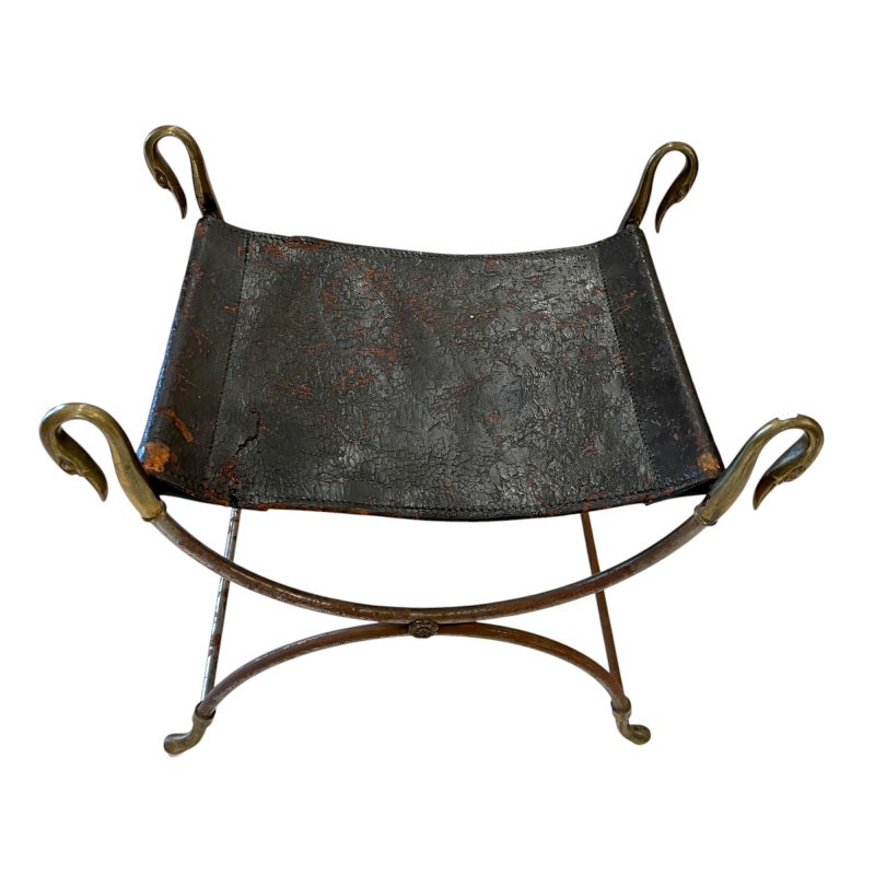 French 19th Century Bronze & Iron Bench - Image 3