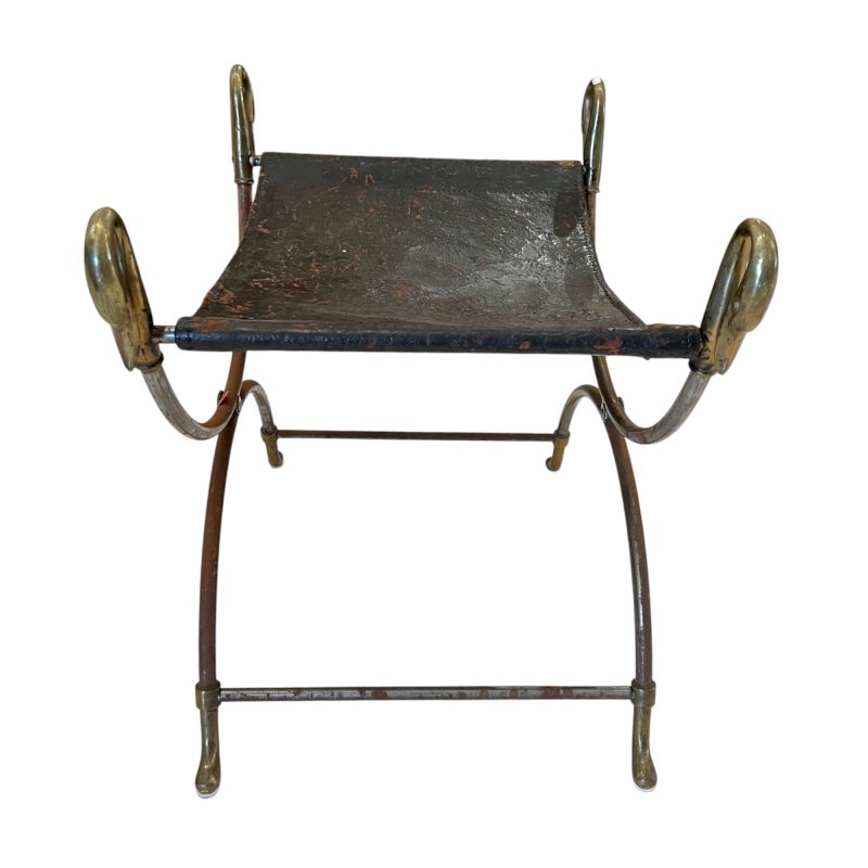 French 19th Century Bronze & Iron Bench - Image 4