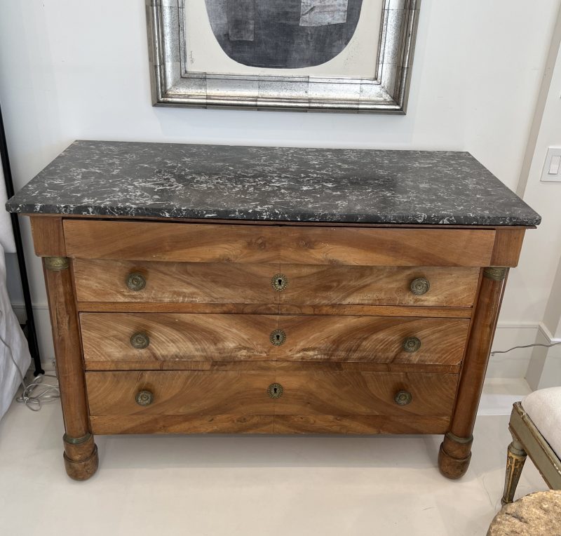 Empire Commode with Grey Marble Top - Image 2