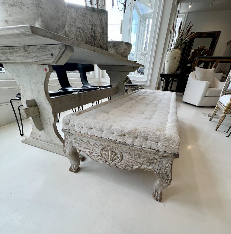 Swedish 18th Century Baroque Backless Bench - Image 8