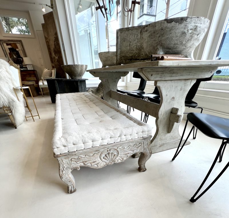 Swedish 18th Century Baroque Backless Bench - Image 9